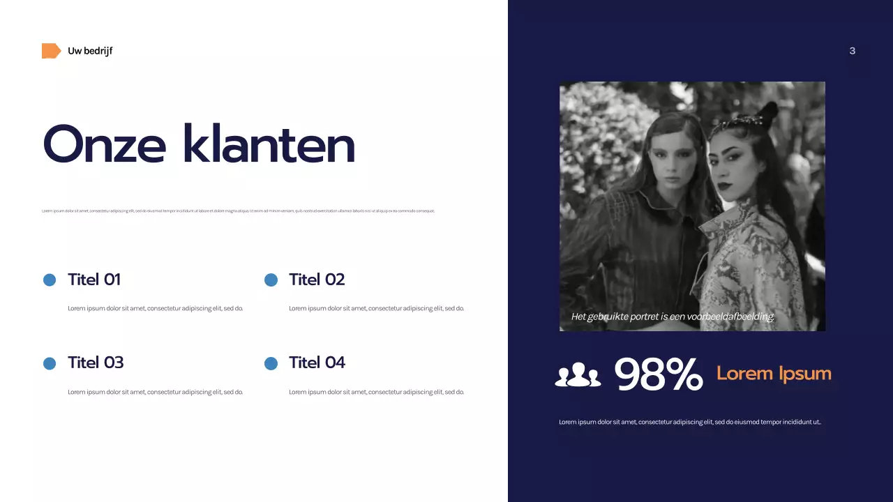 Marine Geometrische Zakelijke Presentatie