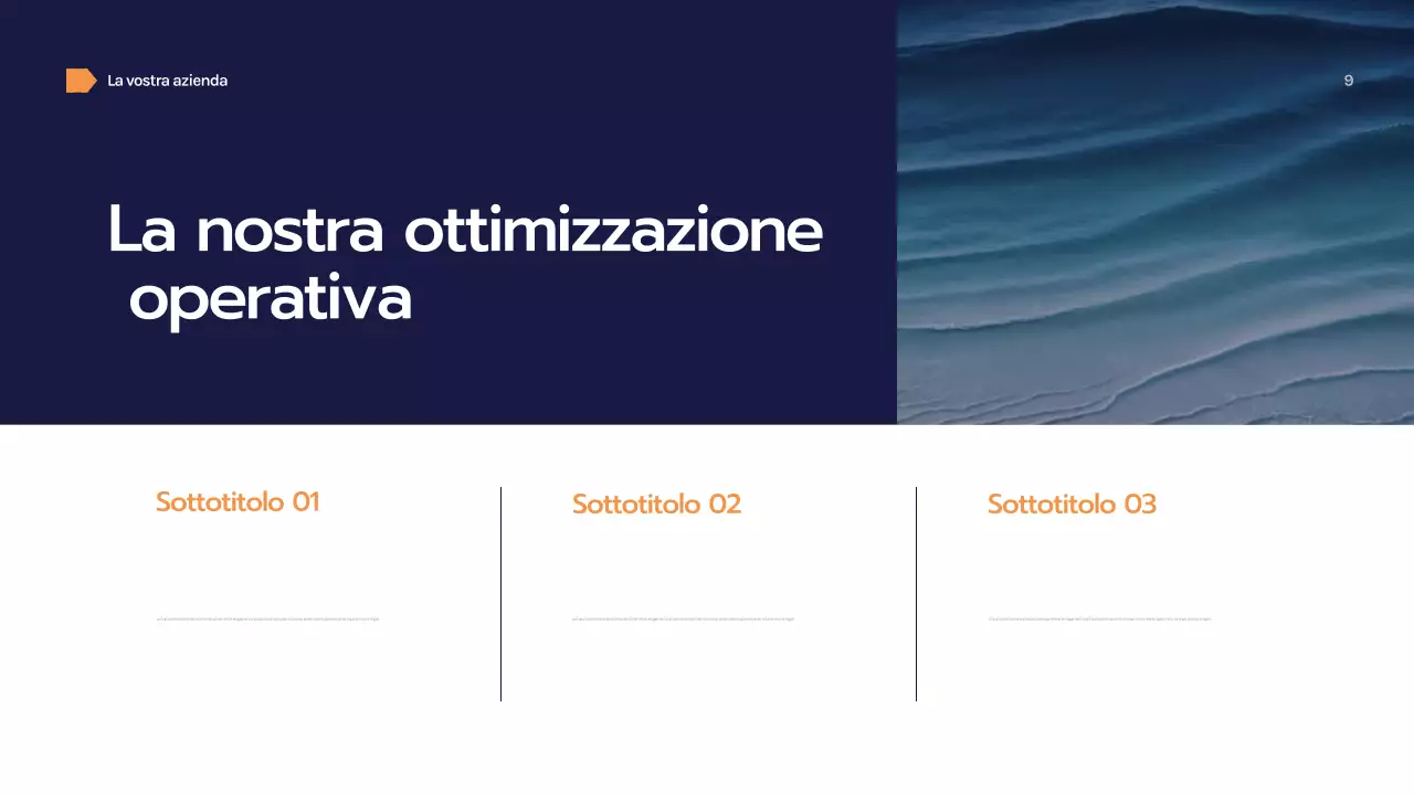 Presentazione aziendale geometrica della Marina