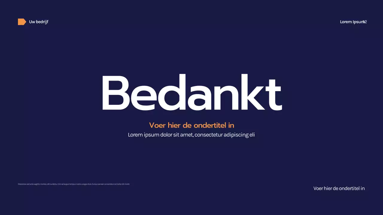 Marine Geometrische Zakelijke Presentatie