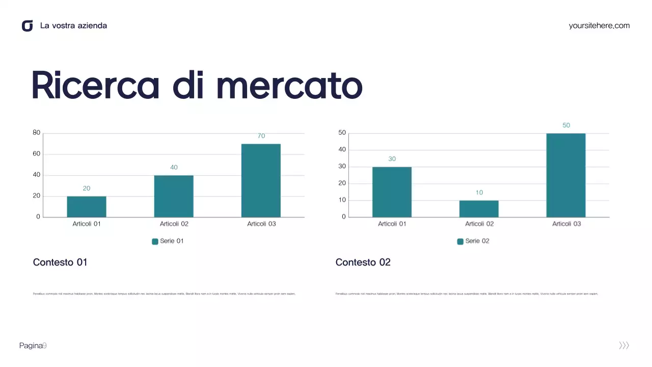 Presentazione IT moderna in verde acqua