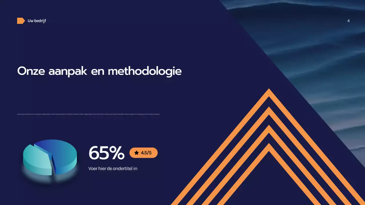 Marine Geometrische Zakelijke Presentatie