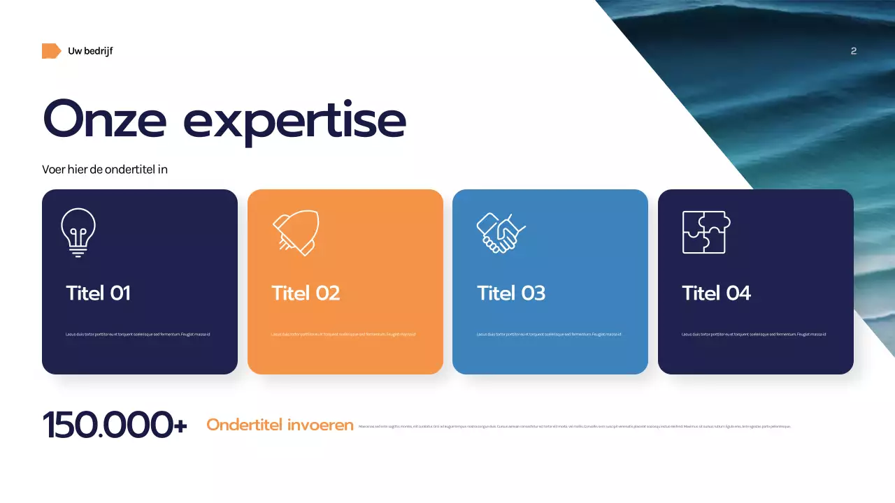 Marine Geometrische Zakelijke Presentatie