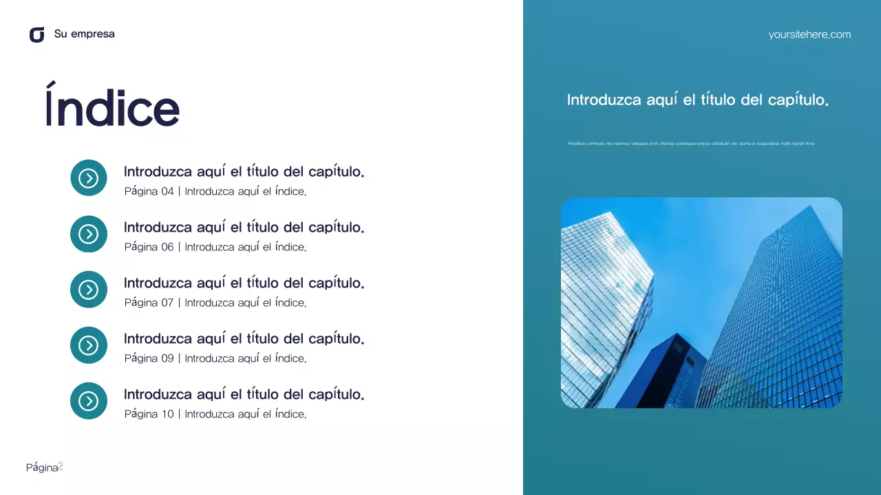 Presentación de TI moderna en verde azulado