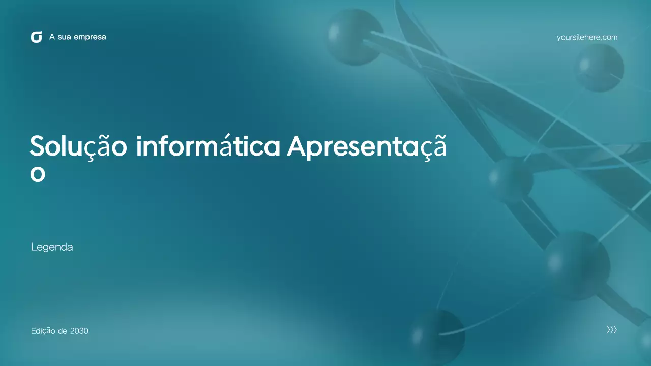 Apresentação Teal Modern IT
