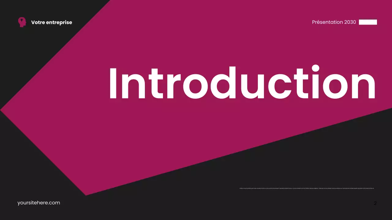 Carte de visite moderne rose