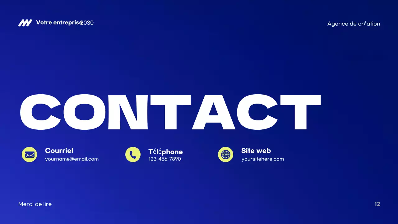 Présentation de l'agence Blue Modern