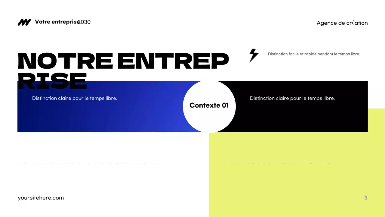 Présentation de l'agence Blue Modern