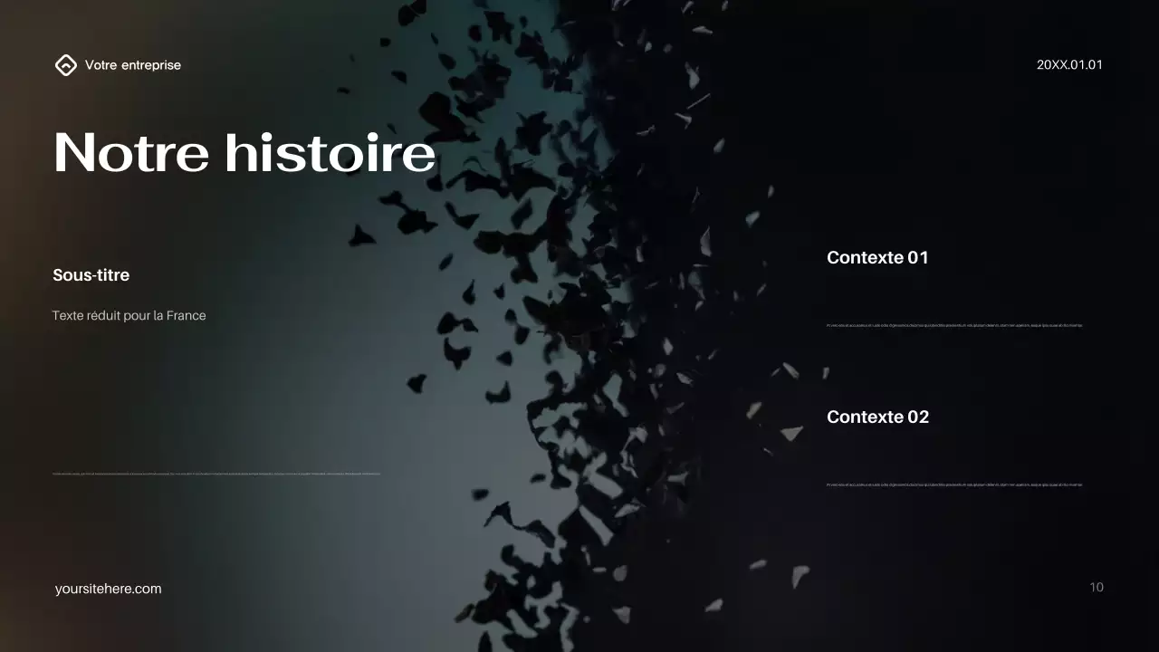 Présentation informatique moderne noire