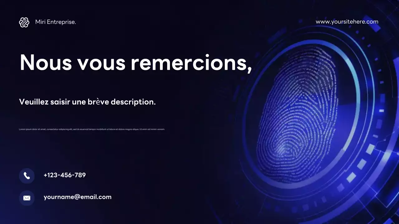 Promotion de la cybersécurité Blue Modern