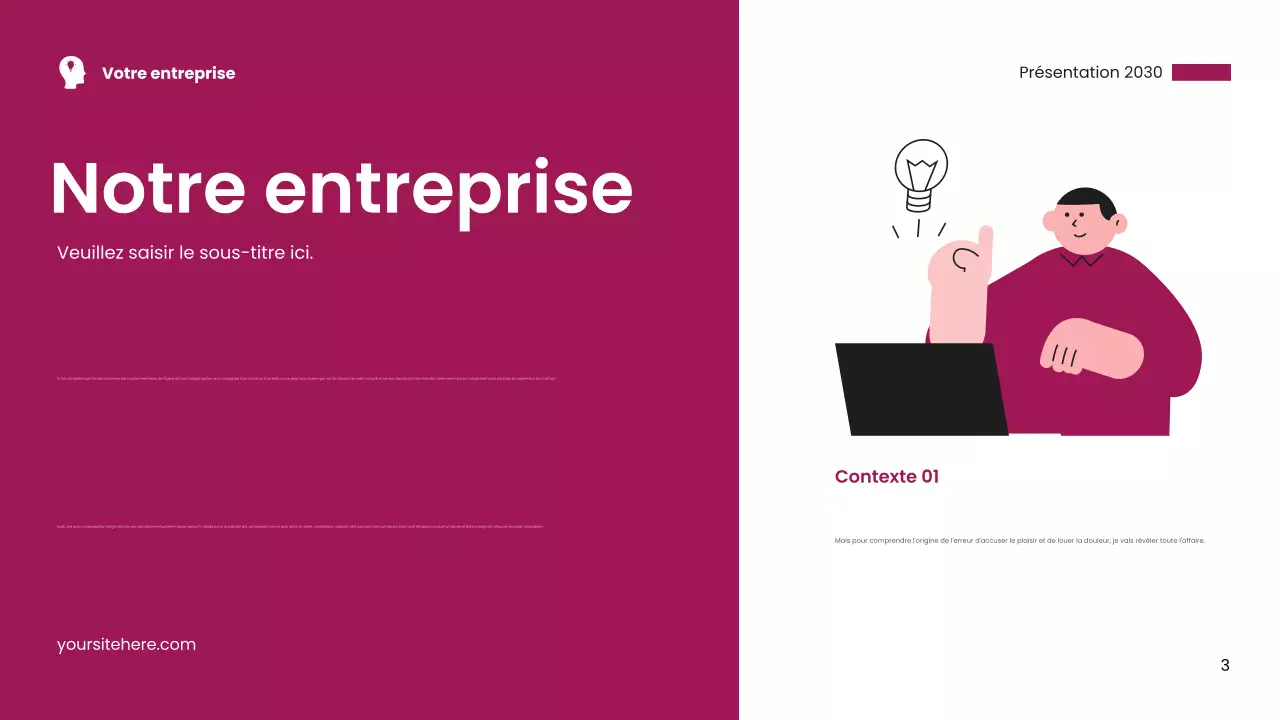 Carte de visite moderne rose