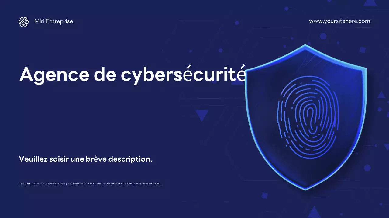 Promotion de la cybersécurité Blue Modern