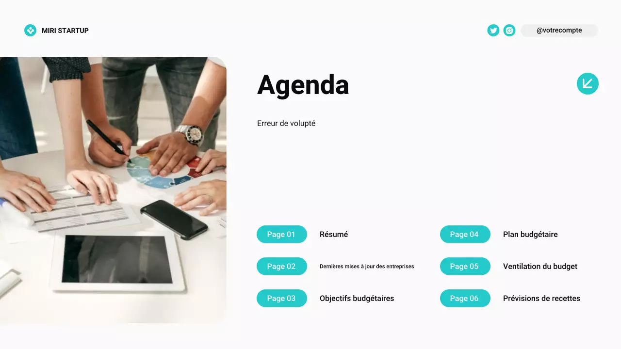 Grille de planification budgétaire moderne Bento bleu sarcelle et violet