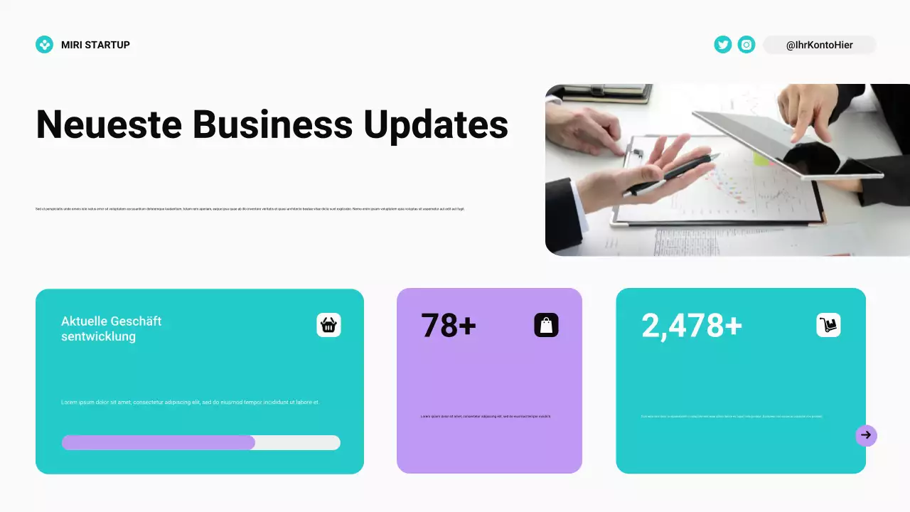 Moderner Bento Grid Budgetplaner in Blaugrün und Lila