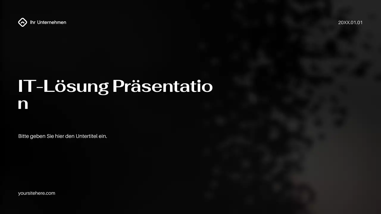 Schwarze moderne IT-Präsentation