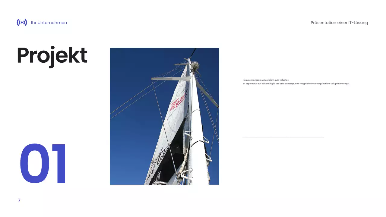 Blaue Moderne Technologie Präsentation