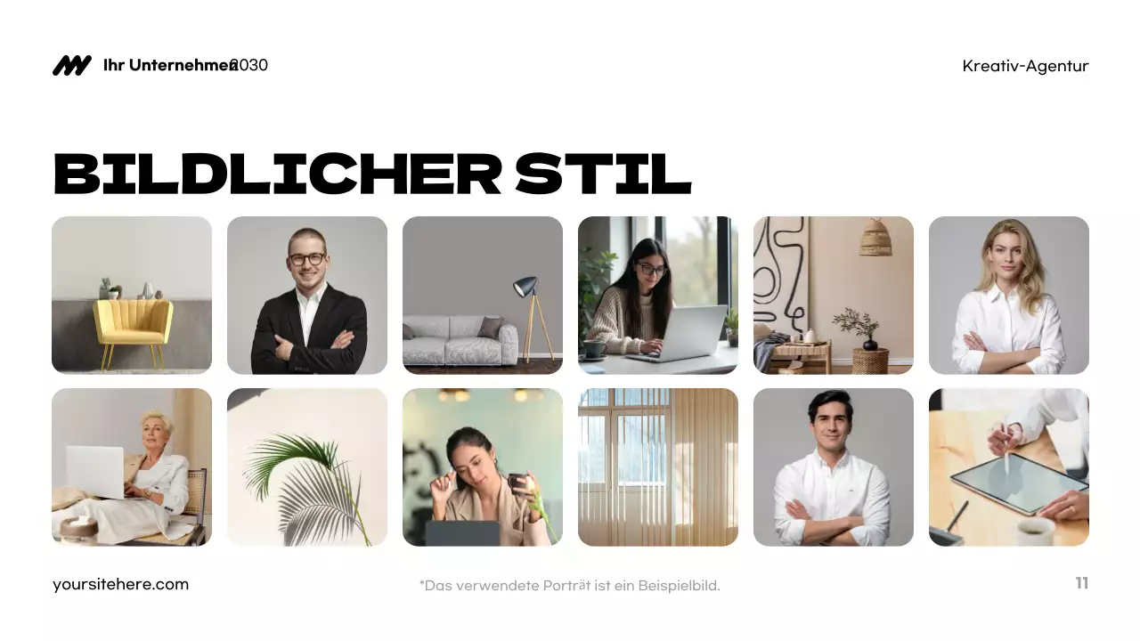 Blue Modern Agency Präsentation