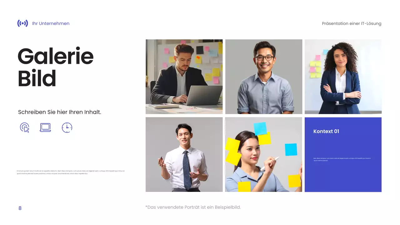 Blaue Moderne Technologie Präsentation