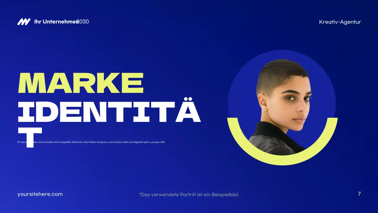 Blue Modern Agency Präsentation