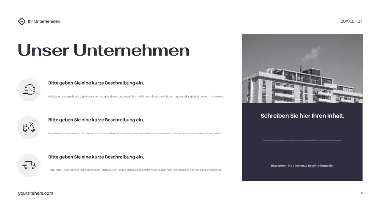 Schwarze moderne IT-Präsentation