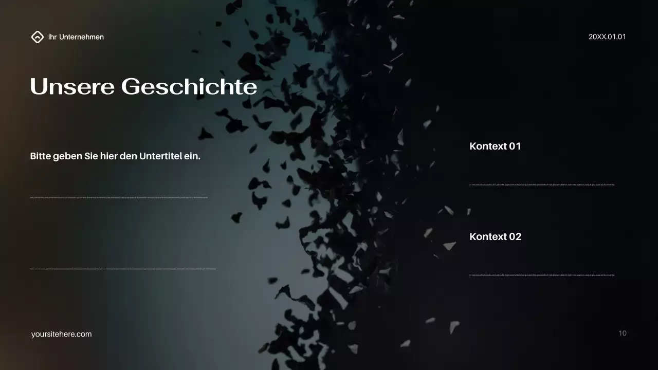 Schwarze moderne IT-Präsentation