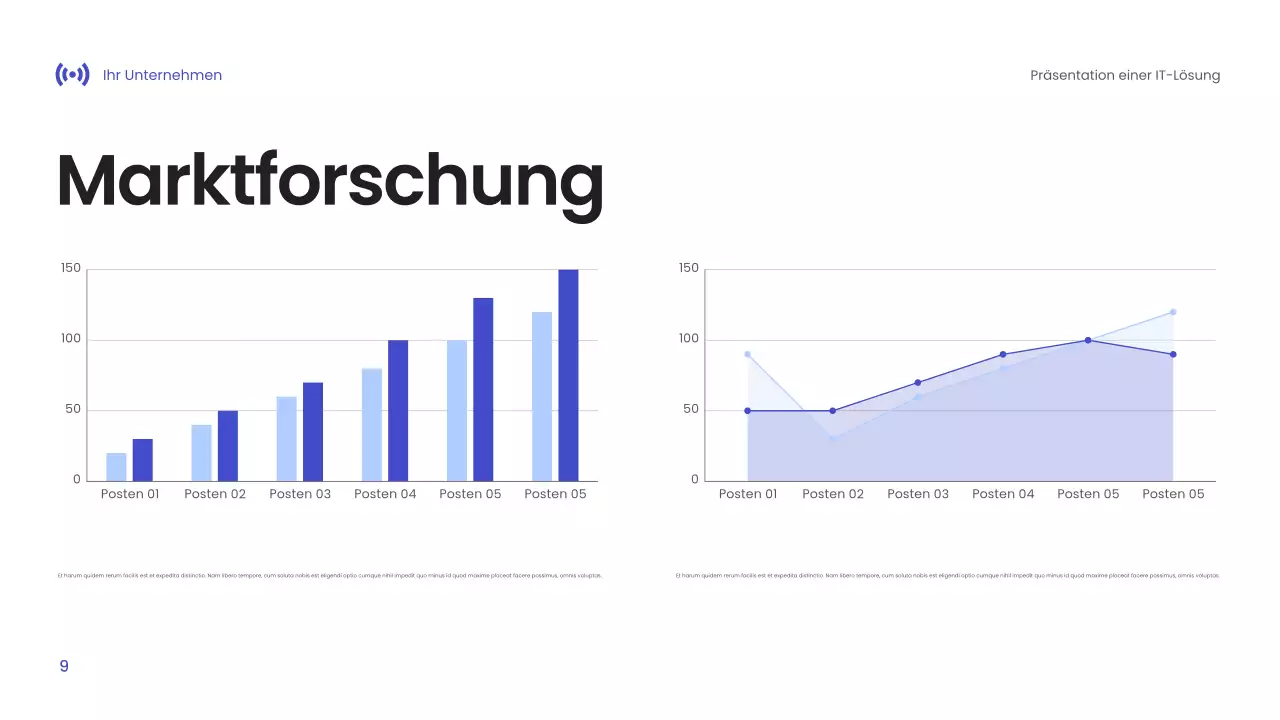 Blaue Moderne Technologie Präsentation