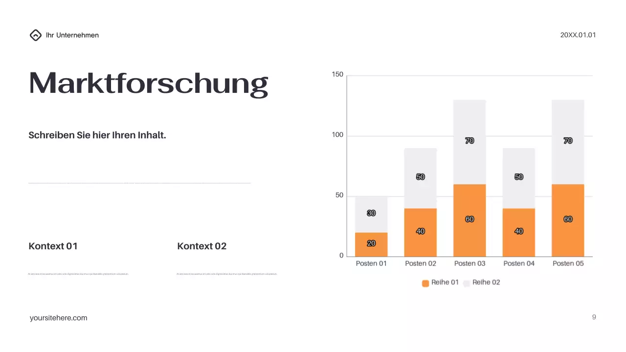 Schwarze moderne IT-Präsentation