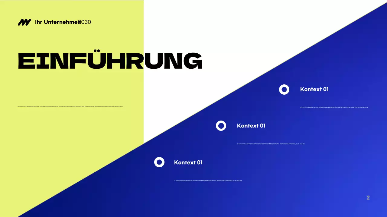 Blue Modern Agency Präsentation