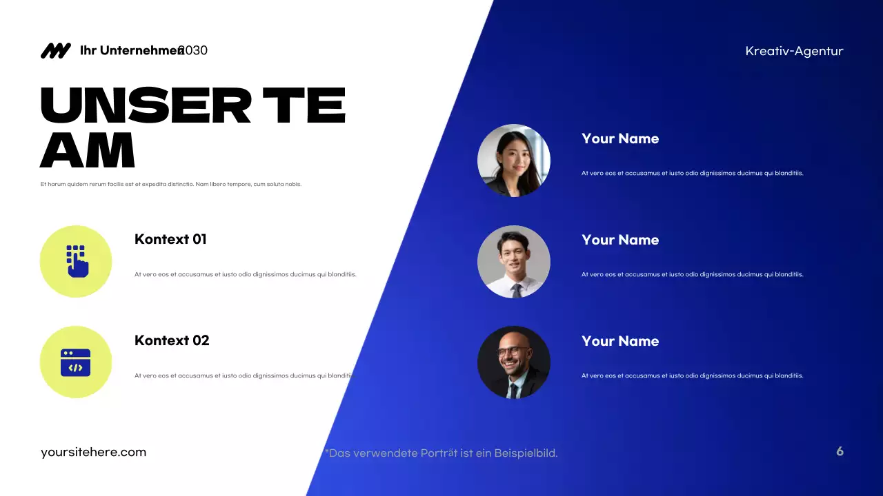 Blue Modern Agency Präsentation