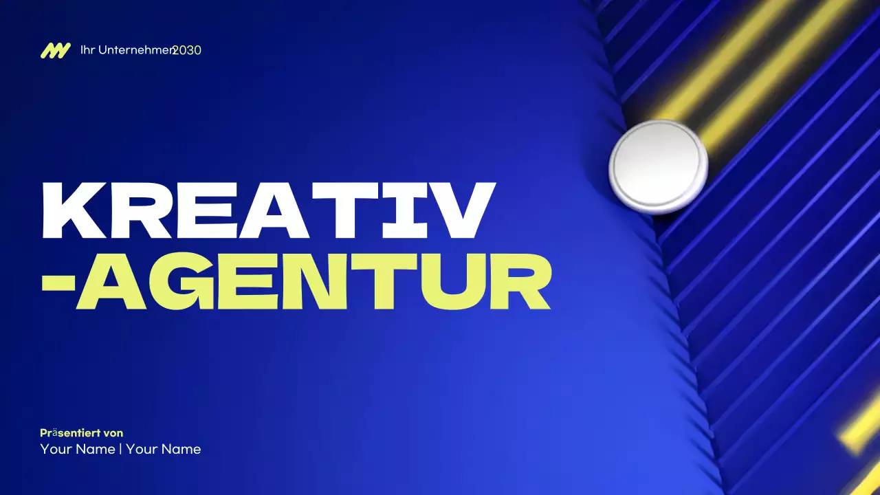 Blue Modern Agency Präsentation