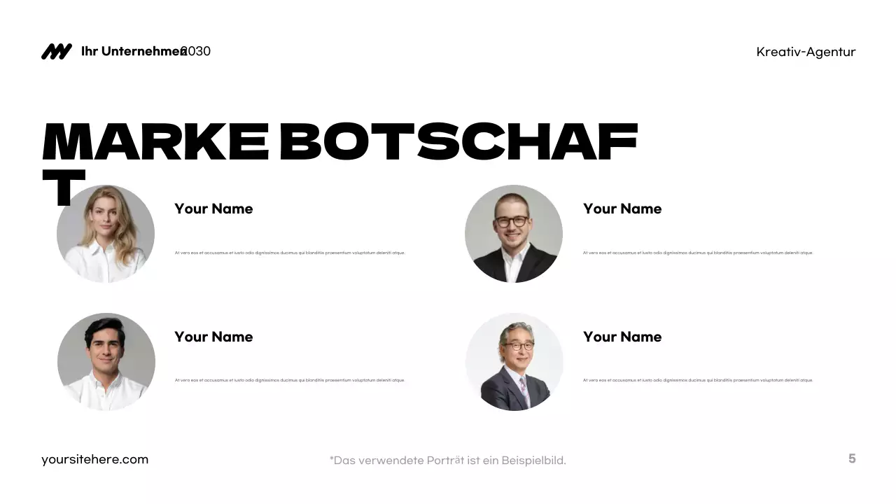 Blue Modern Agency Präsentation