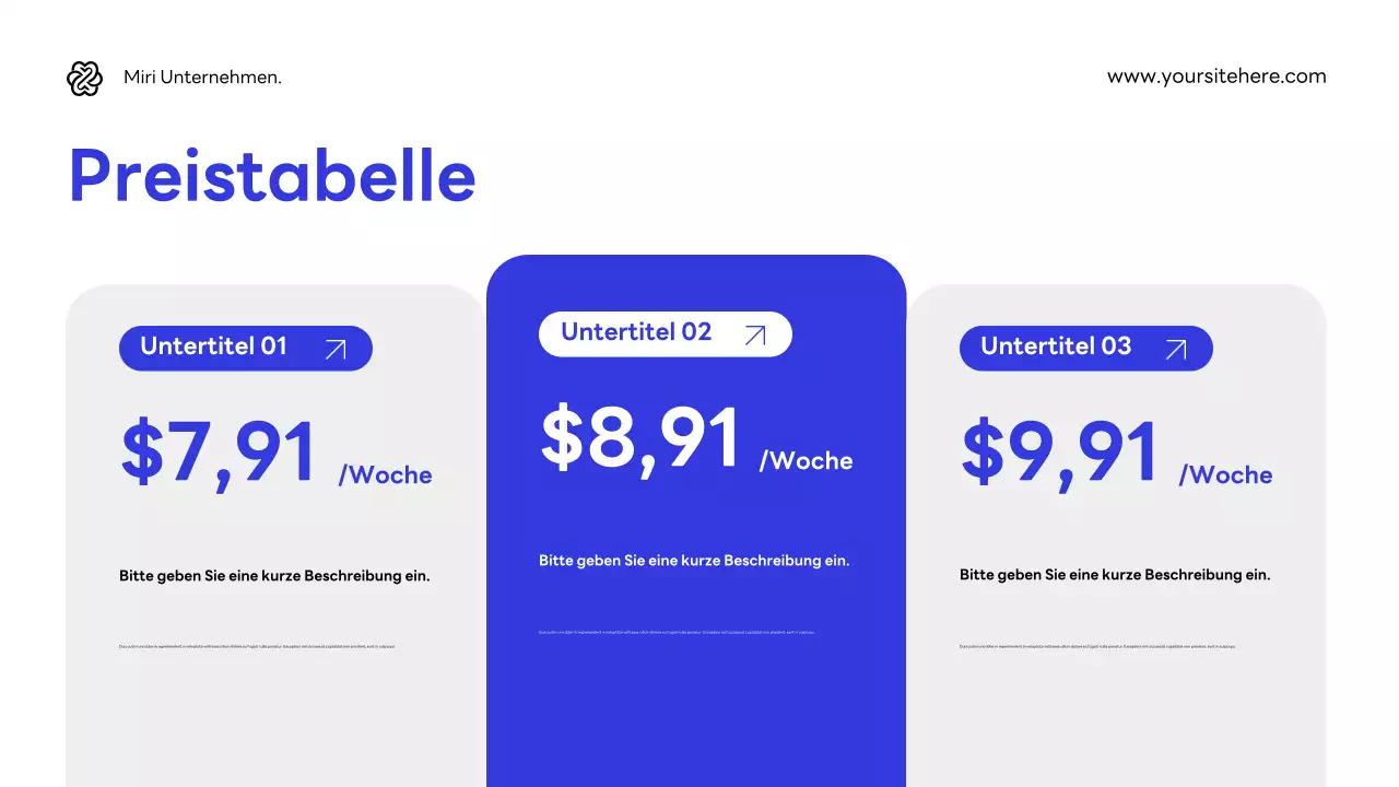 Blaue, moderne Cybersicherheits-Werbung