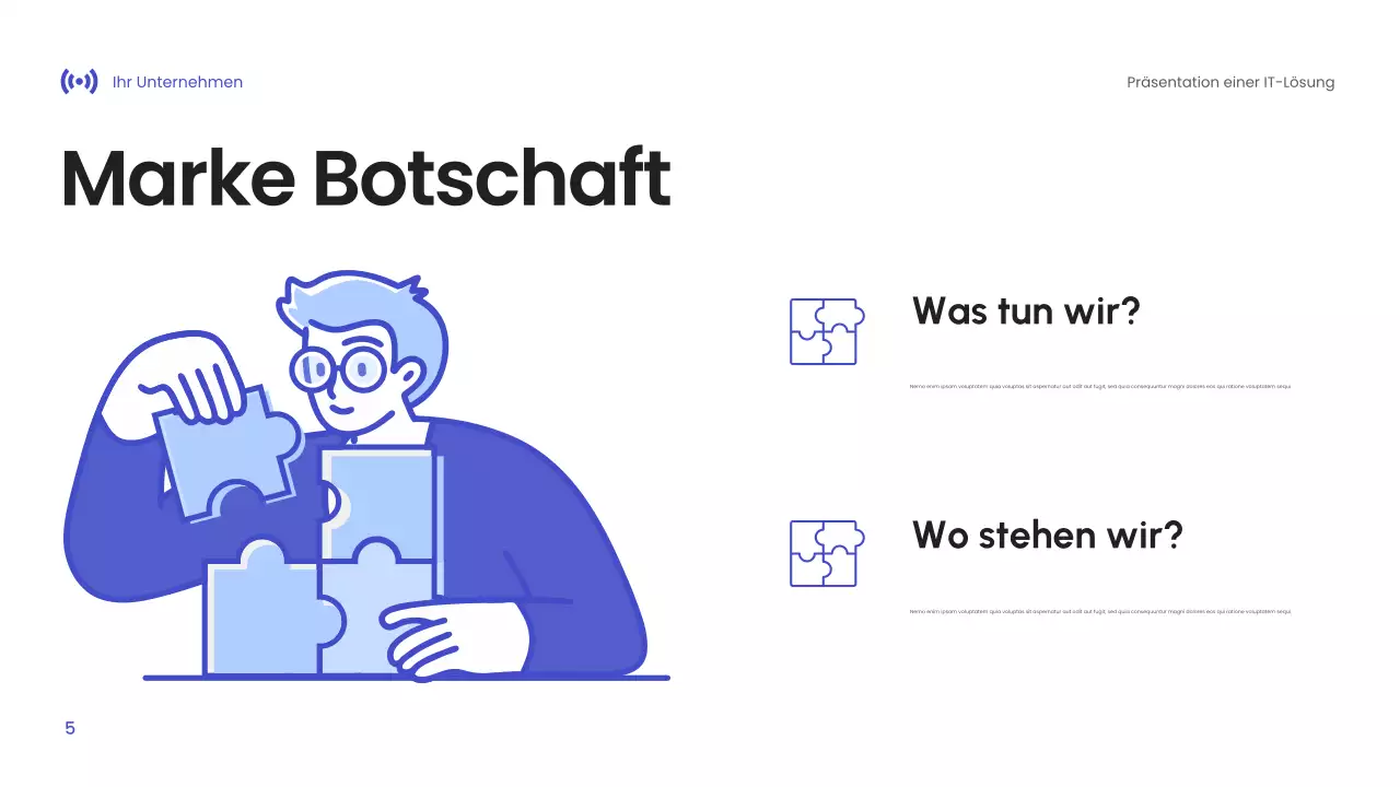 Blaue Moderne Technologie Präsentation