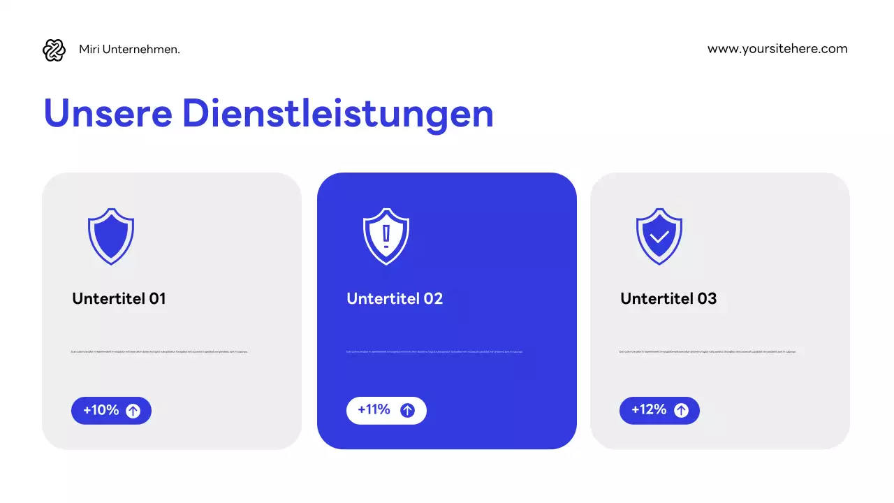 Blaue, moderne Cybersicherheits-Werbung