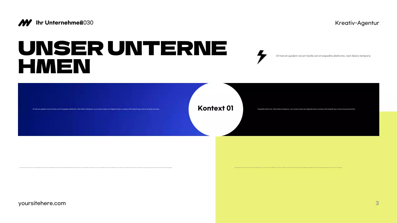 Blue Modern Agency Präsentation