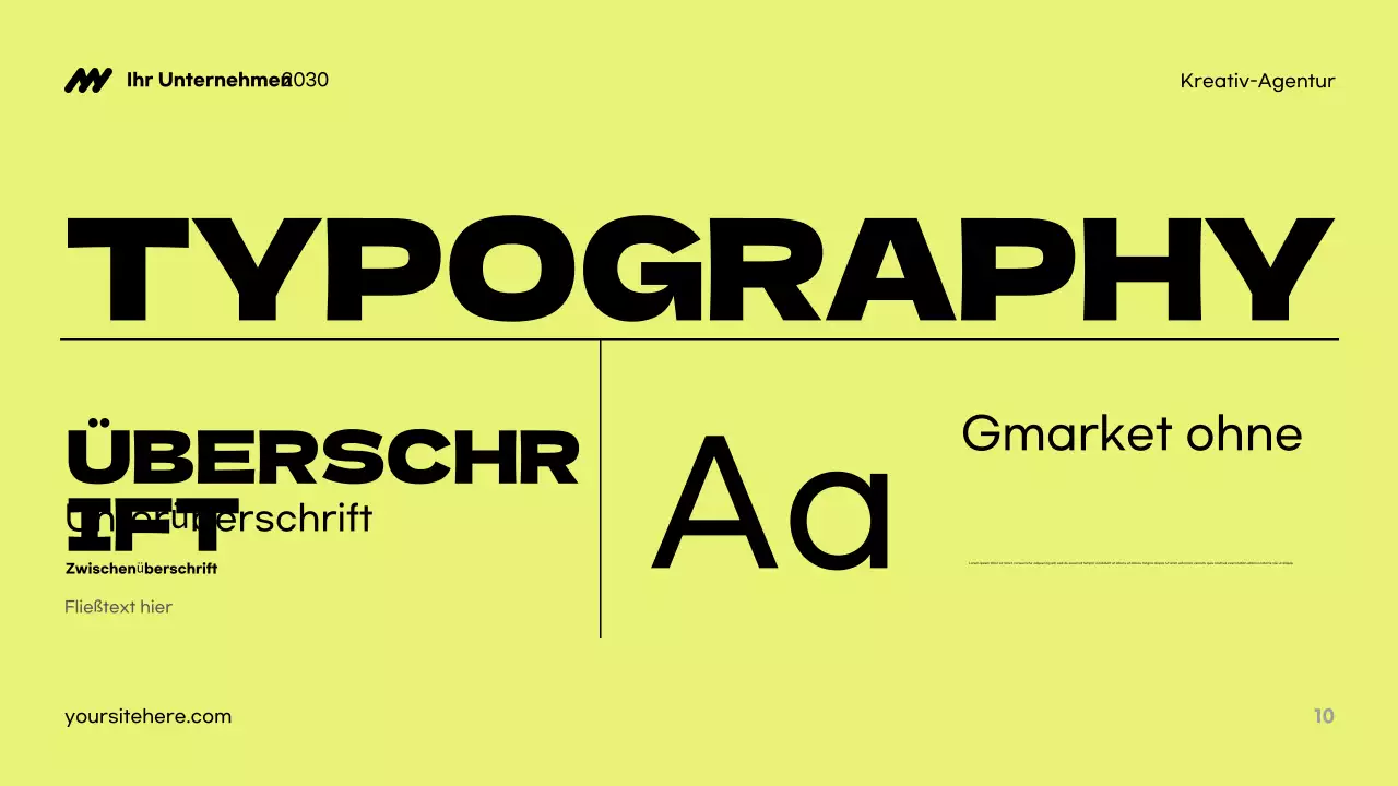 Blue Modern Agency Präsentation