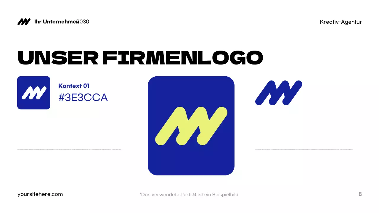 Blue Modern Agency Präsentation