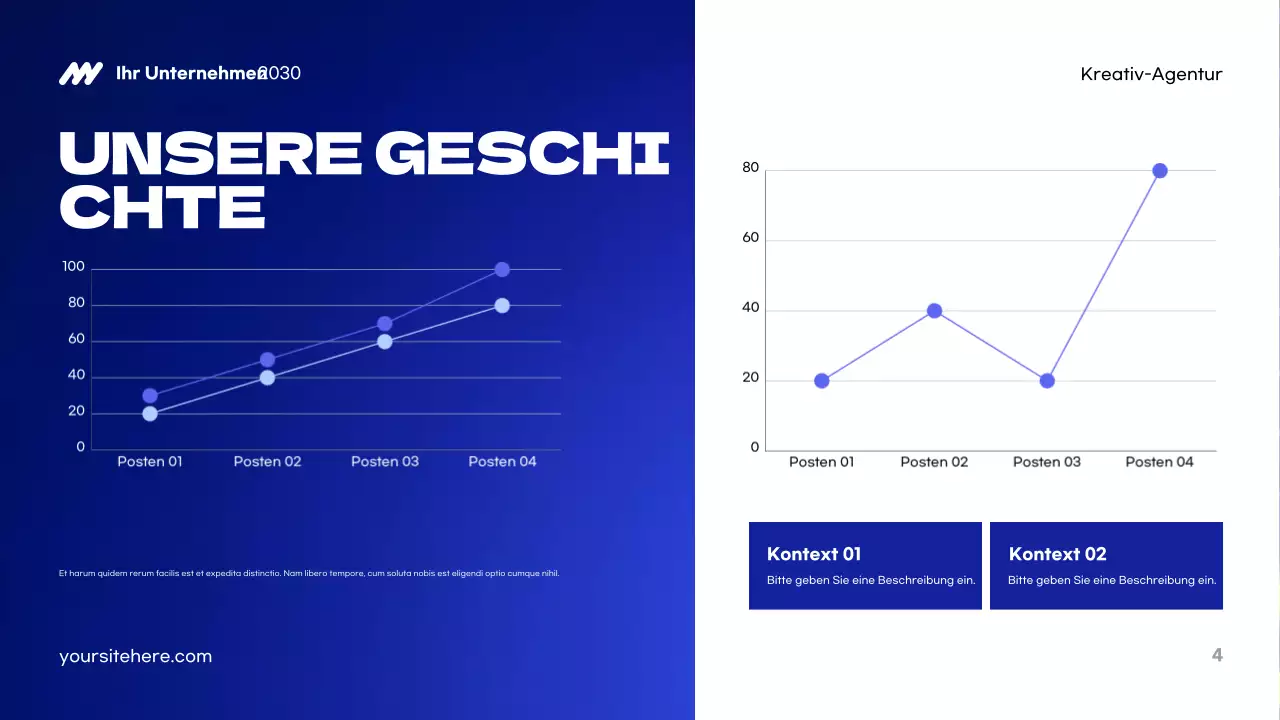 Blue Modern Agency Präsentation