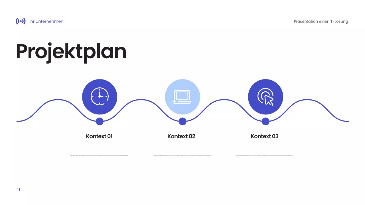 Blaue Moderne Technologie Präsentation