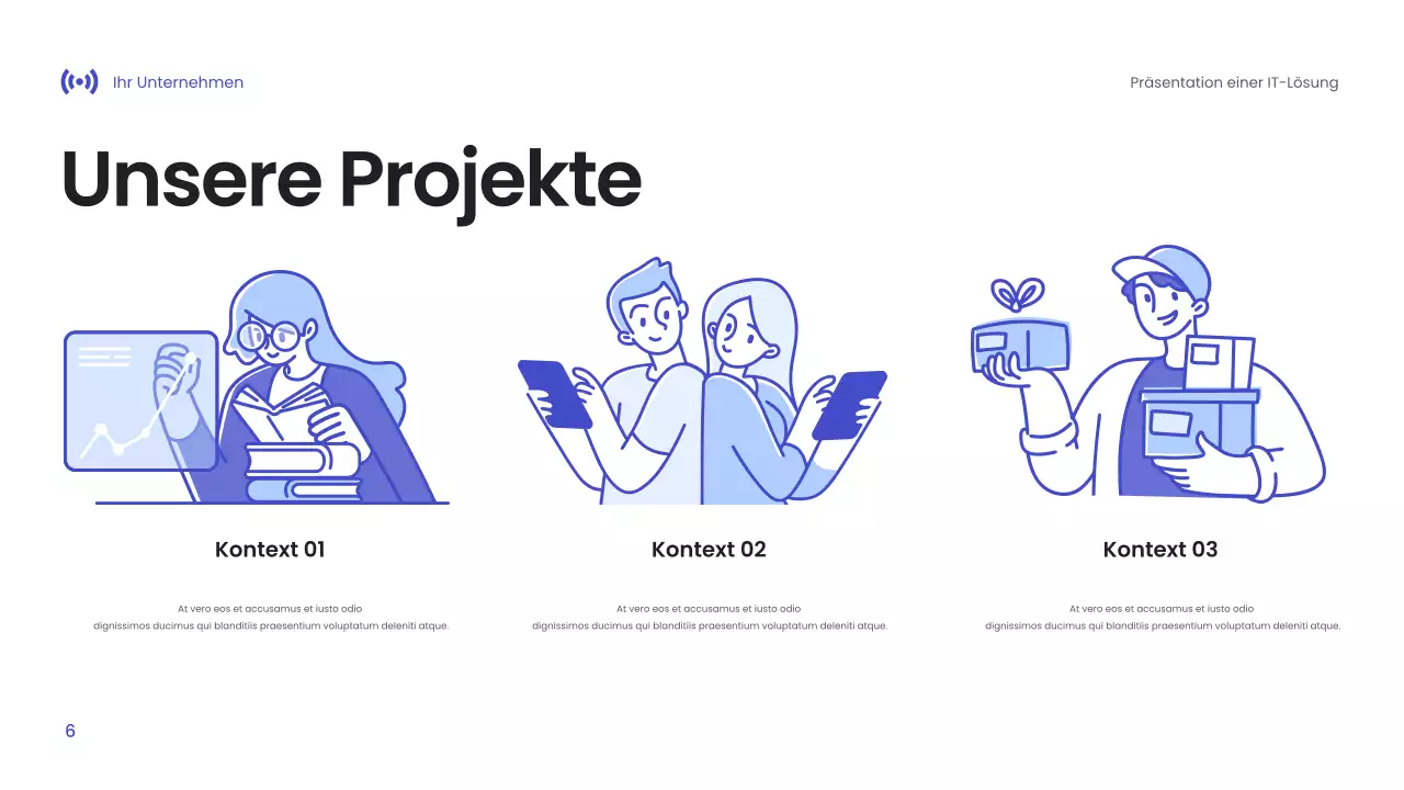 Blaue Moderne Technologie Präsentation