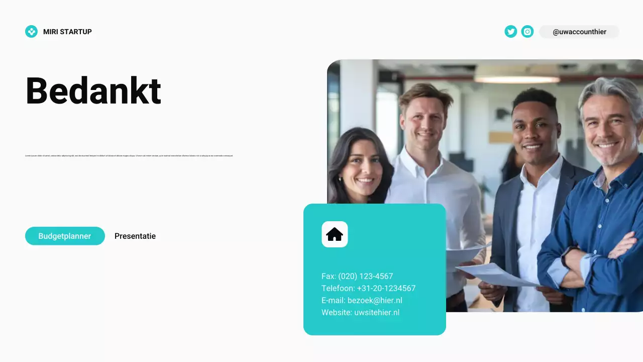 Moderne Bento Grid Budget Planner in Teal en Paars