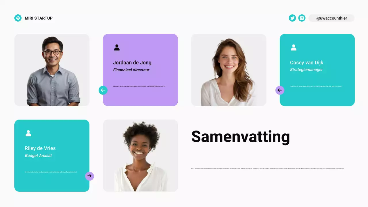 Moderne Bento Grid Budget Planner in Teal en Paars