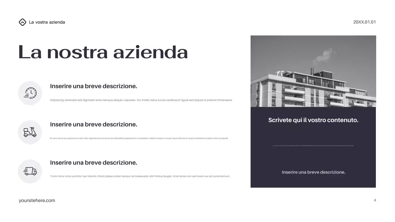 Presentazione IT moderna nera