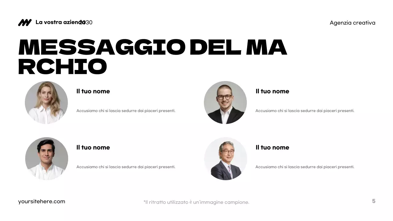 Presentazione dell'agenzia Blue Modern