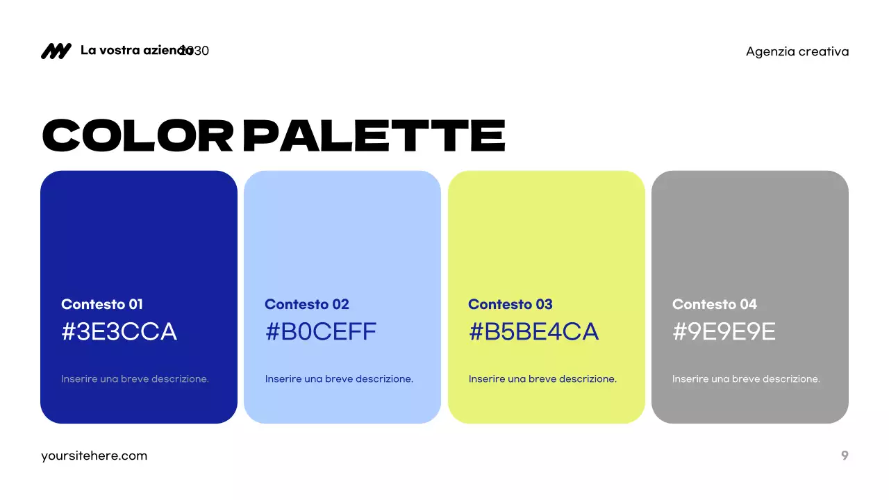 Presentazione dell'agenzia Blue Modern