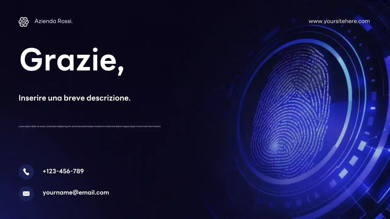 Promozione Blue Modern Cybersecurity