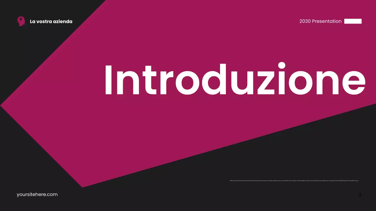 Biglietto da visita moderno rosa