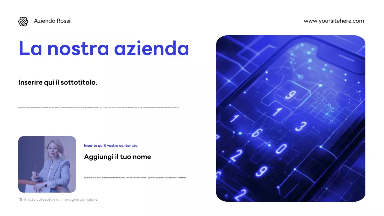 Promozione Blue Modern Cybersecurity