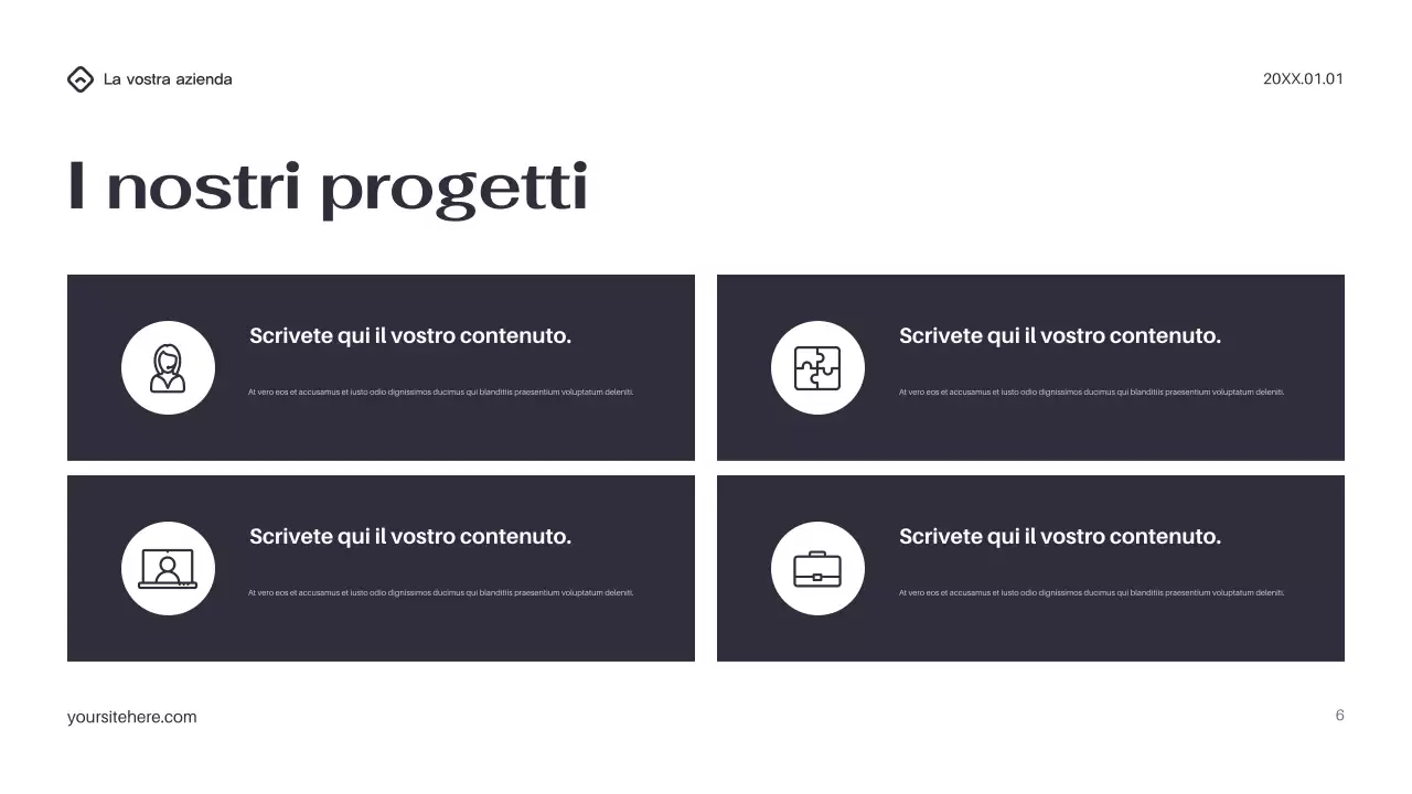 Presentazione IT moderna nera