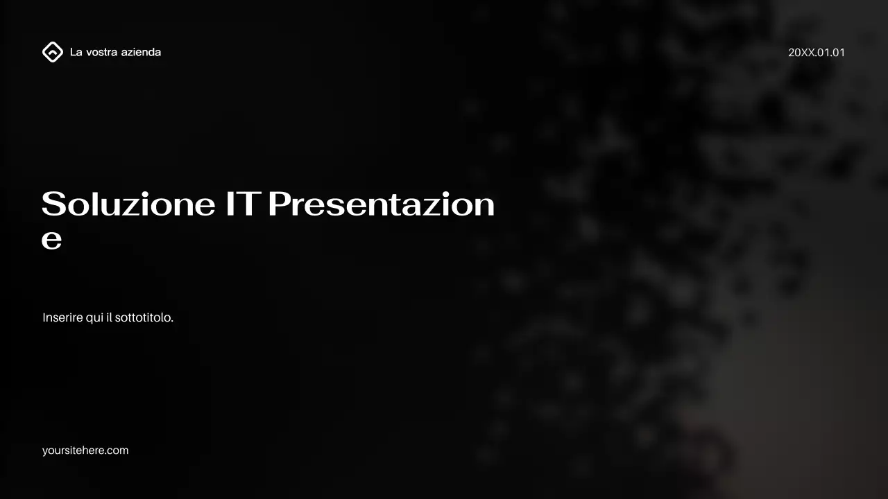 Presentazione IT moderna nera