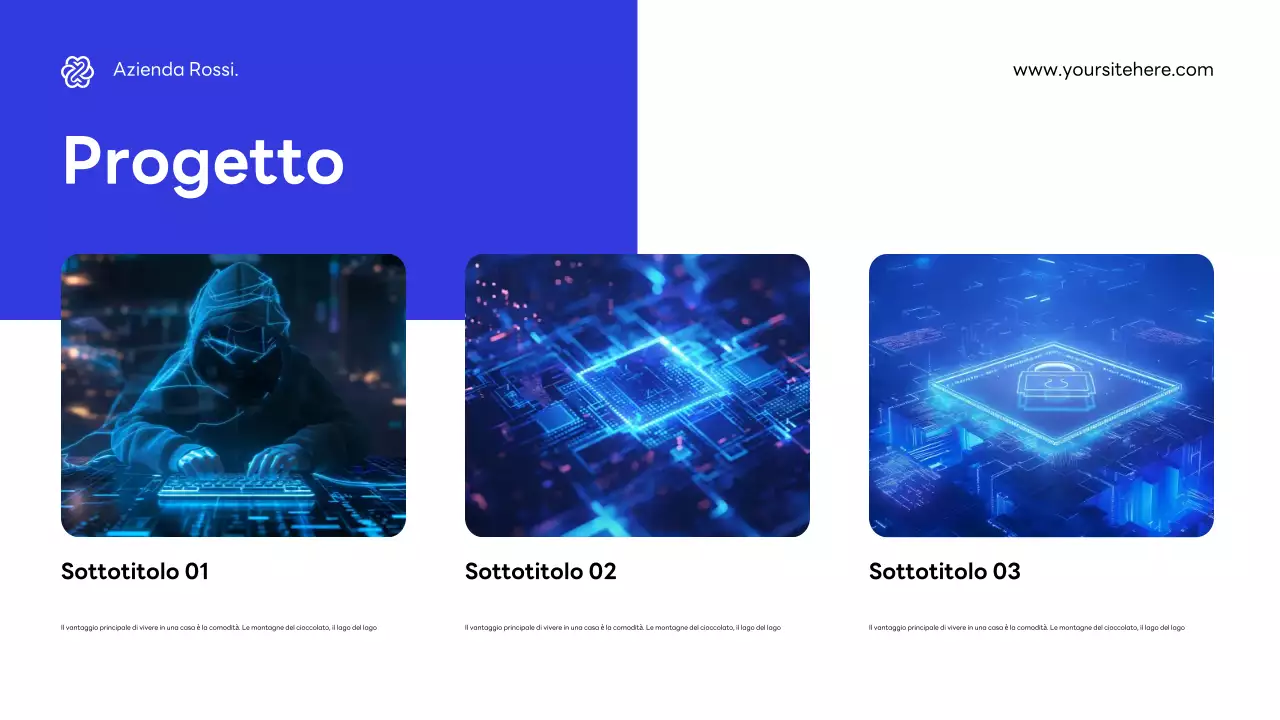 Promozione Blue Modern Cybersecurity